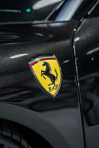 Ferrari Logo mit XPEL Lackschutz